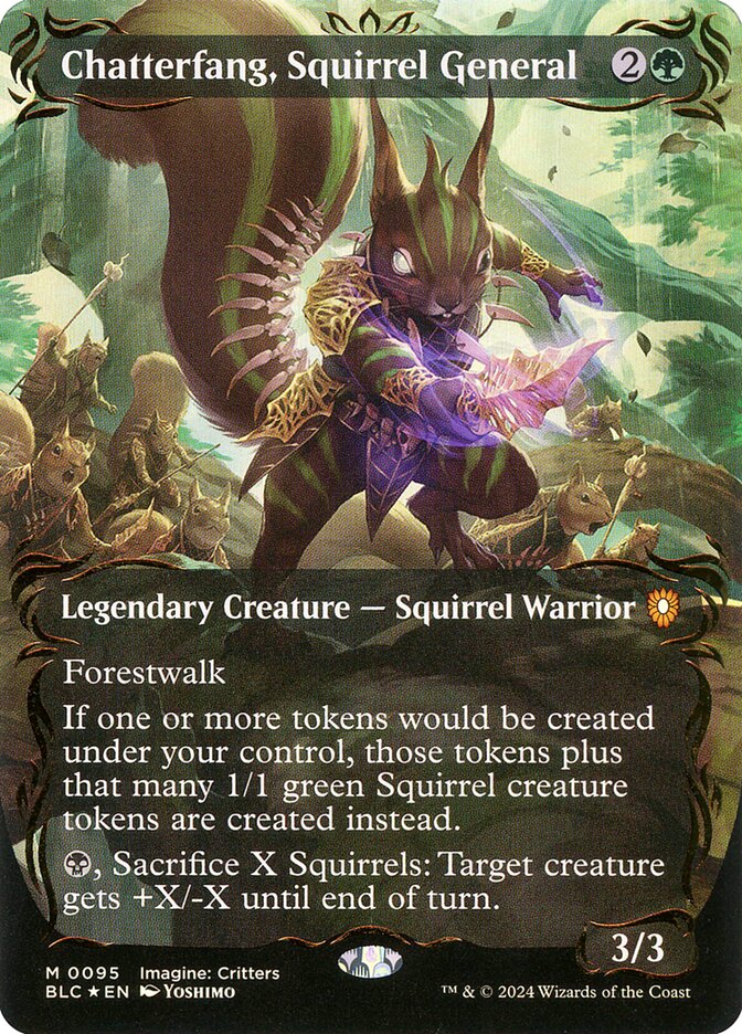 Chatterfang, Squirrel General (Borderless - Raised Foil)