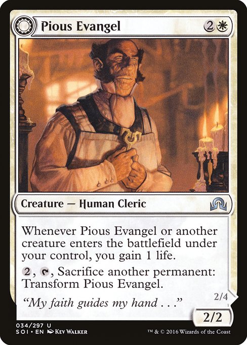 Pious Evangel // Wayward Disciple - Nonfoil