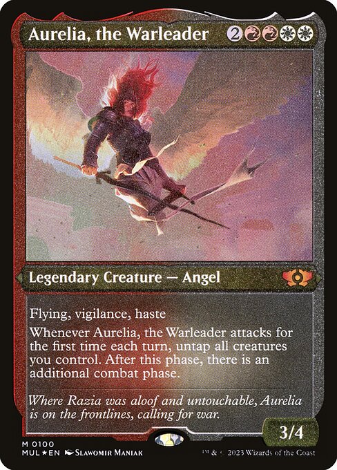 Aurelia, the Warleader - Etched