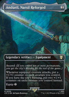 Andúril, Narsil Reforged (Borderless - Scene - Surge Foil)