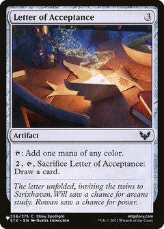 Letter of Acceptance (STX-256)