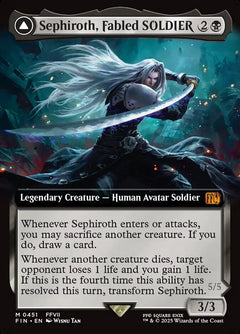 Sephiroth, Fabled SOLDIER // Sephiroth, One-Winged Angel (Extended Art)
