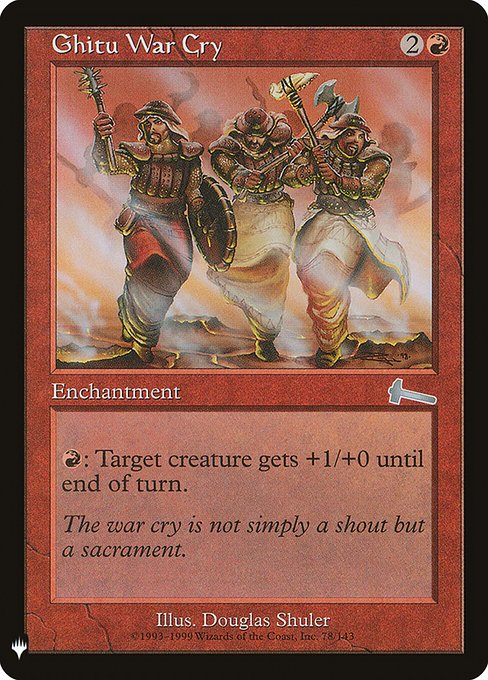 Ghitu War Cry - Nonfoil