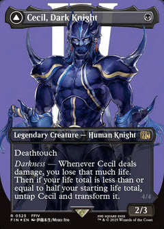 Cecil, Dark Knight // Cecil, Redeemed Paladin (Borderless - Surgefoil)