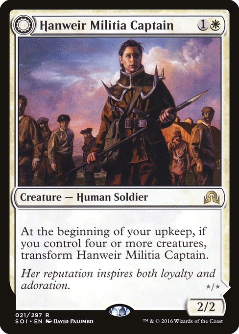 Hanweir Militia Captain // Westvale Cult Leader - Nonfoil