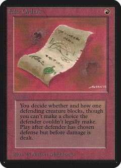 False Orders (Alpha)