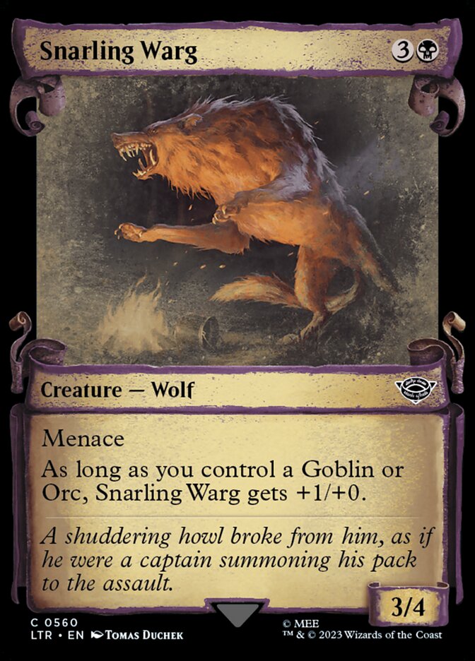 Snarling Warg (Showcase)