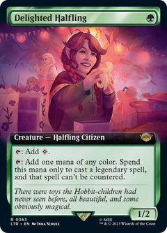 Delighted Halfling (Extended Art)