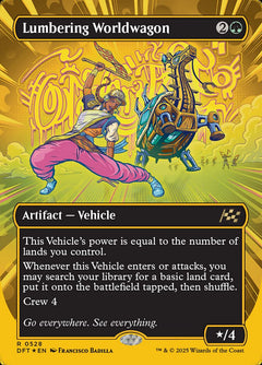 Lumbering Worldwagon (Borderless - Gold Foil)