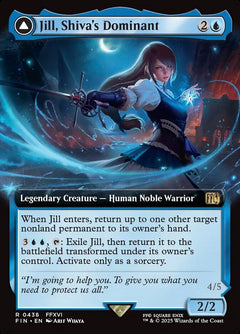 Jill, Shiva's Dominant // Shiva, Warden of Ice (Extended Art)