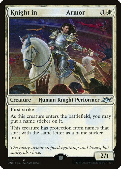 Knight in _____ Armor