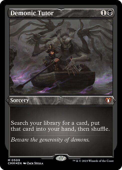 Demonic Tutor - Etched