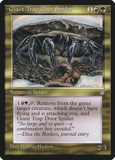 Giant Trap Door Spider - Nonfoil