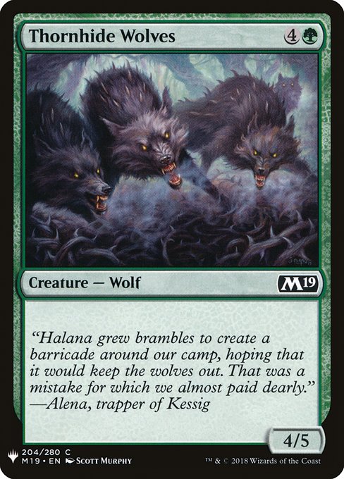 Thornhide Wolves - Nonfoil