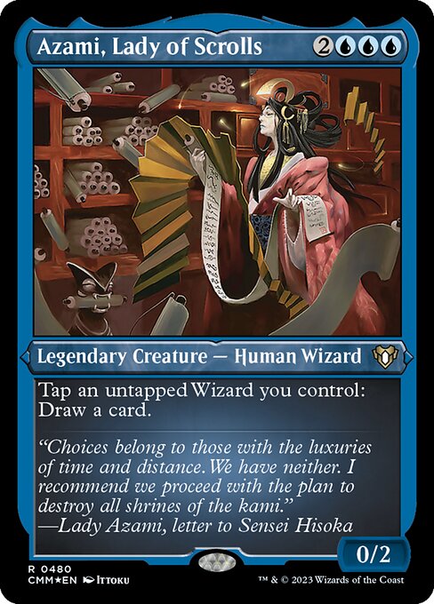 Azami, Lady of Scrolls - Etched