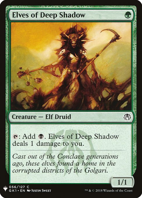 Elves of Deep Shadow - Nonfoil