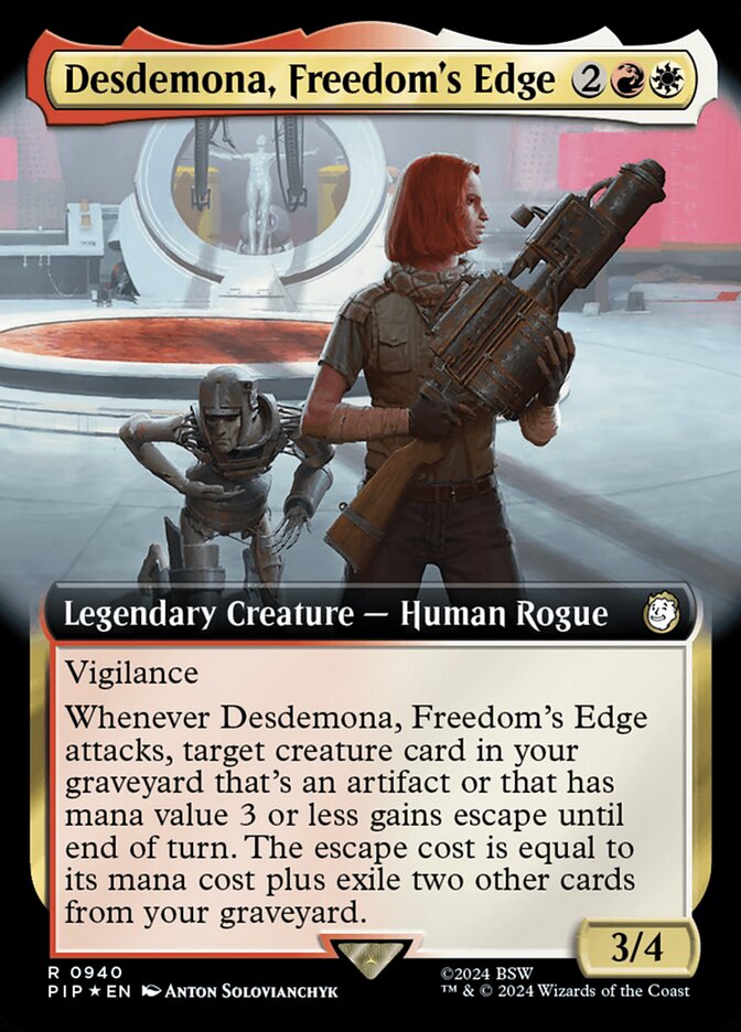 Desdemona, Freedom's Edge (Extended Art - Surge Foil)