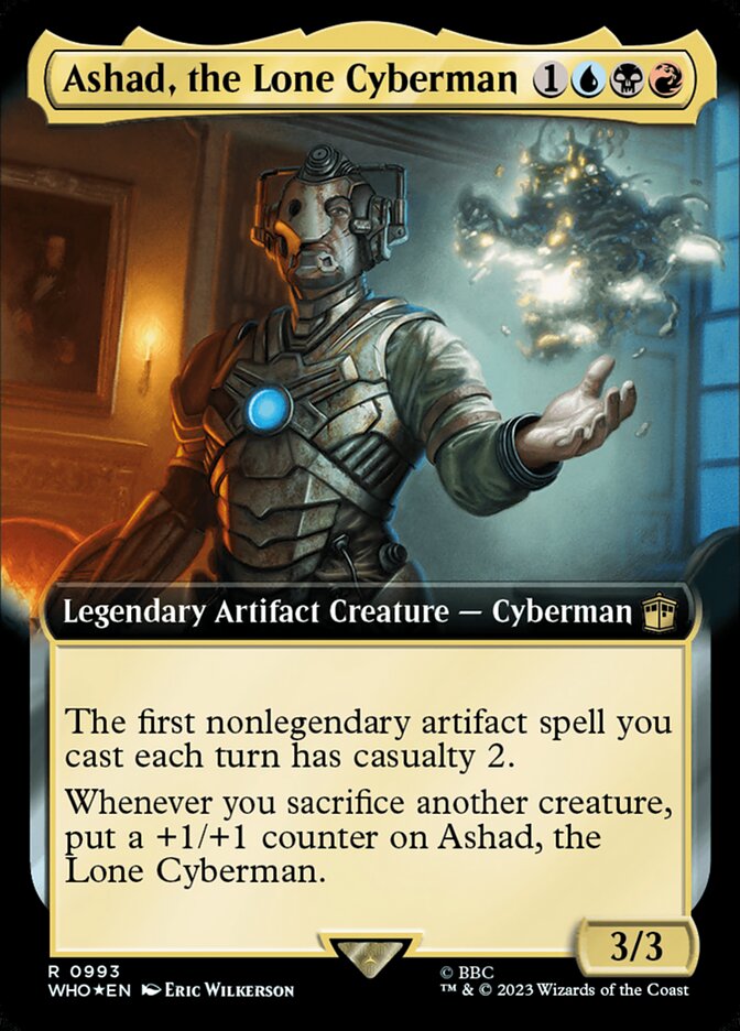 Ashad, the Lone Cyberman (Extended Art - Surge Foil)
