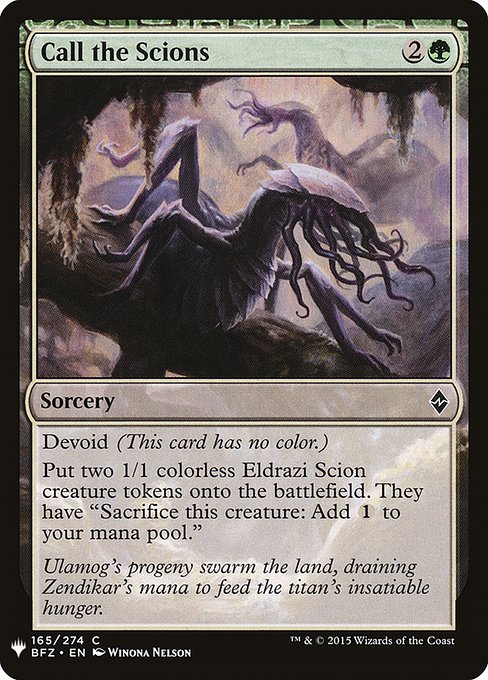 Call the Scions - Nonfoil