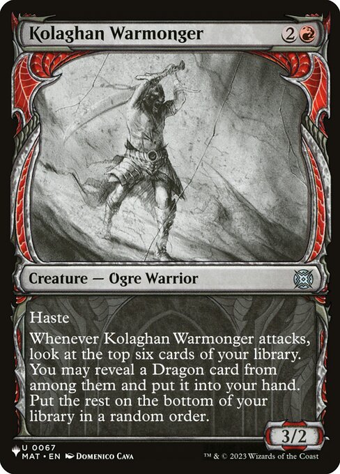 Kolaghan Warmonger - Nonfoil