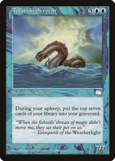 Tolarian Serpent - Nonfoil