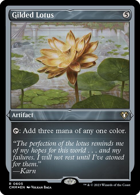 Gilded Lotus - Etched