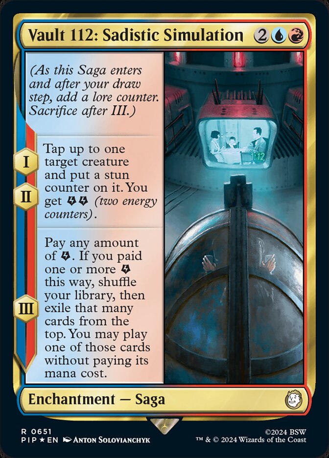 Vault 112: Sadistic Simulation (Surge Foil)