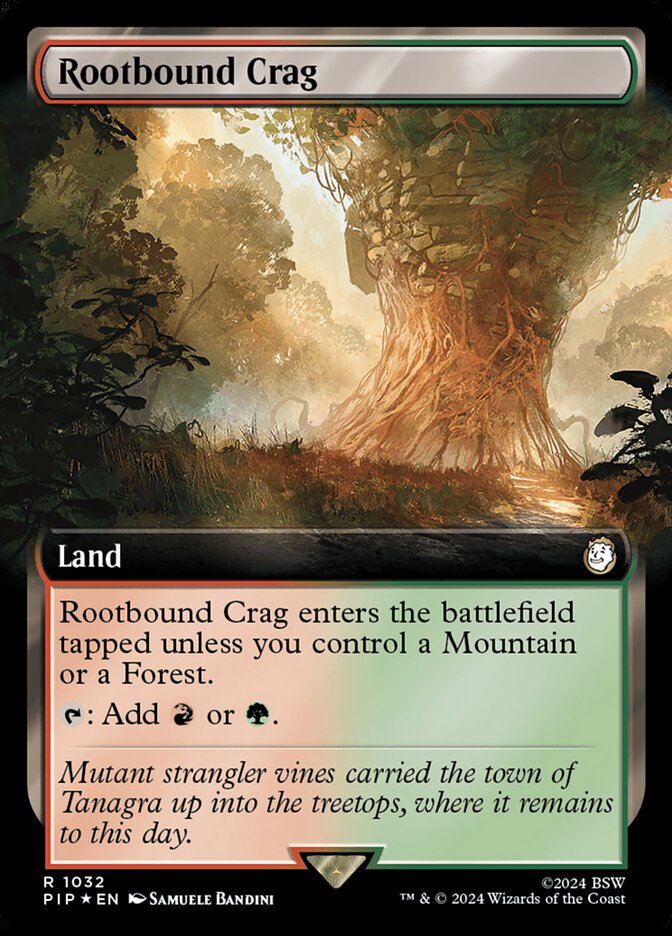 Rootbound Crag (Extended Art - Surge Foil)