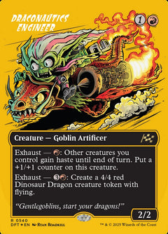 Draconautics Engineer (Borderless - Gold Foil)