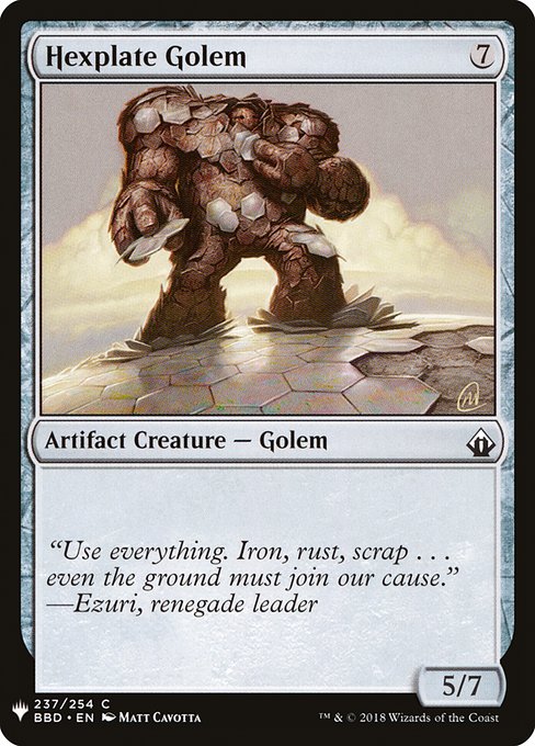 Hexplate Golem - Nonfoil