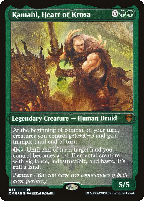 Kamahl, Heart of Krosa - Etched