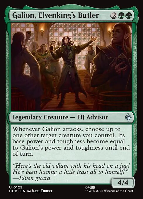 Galion, Elvenking's Butler