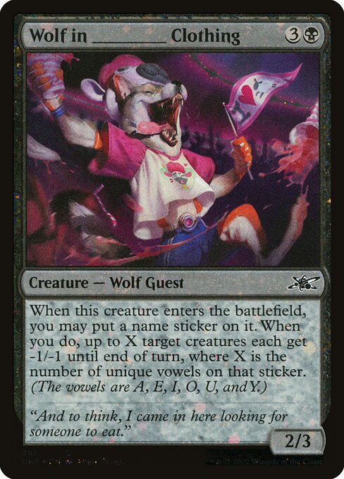 Wolf in _____ Clothing