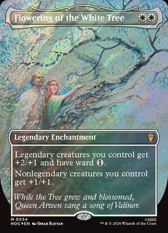 Flowering of the White Tree (Classic Artist Borderless - Surge Foil)