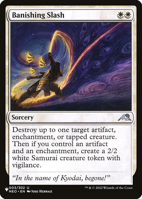 Banishing Slash - Nonfoil