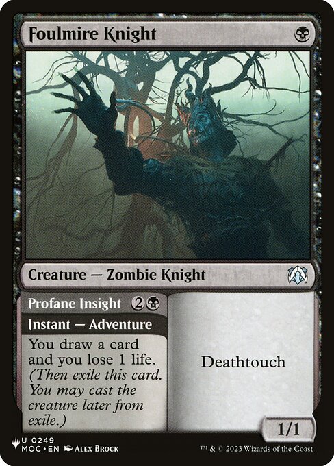 Foulmire Knight // Profane Insight - Nonfoil