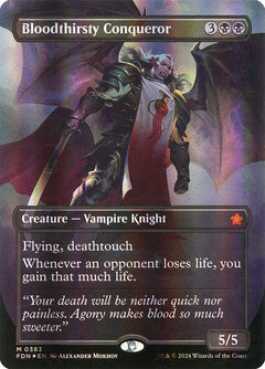 Bloodthirsty Conqueror (Borderless - Mana Foil)