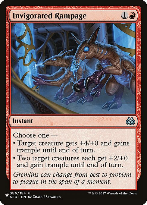 Invigorated Rampage - Nonfoil