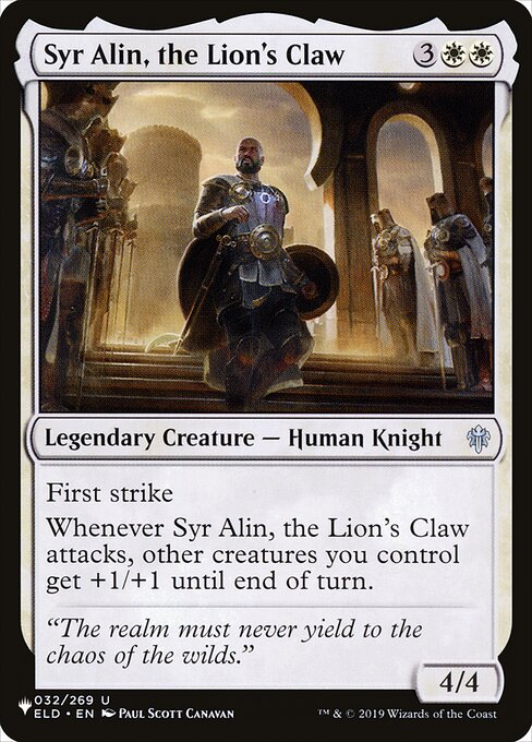 Syr Alin, the Lion's Claw - Nonfoil