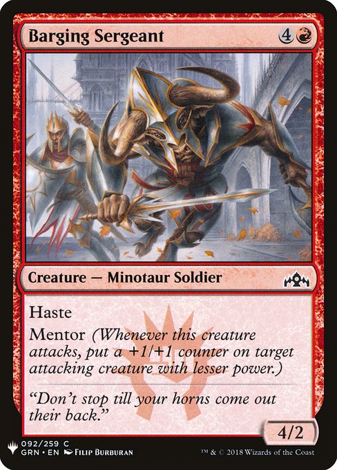 Barging Sergeant - Nonfoil