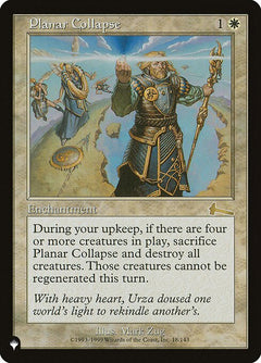 Planar Collapse (ULG-18)