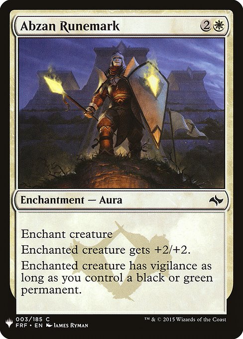Abzan Runemark - Nonfoil
