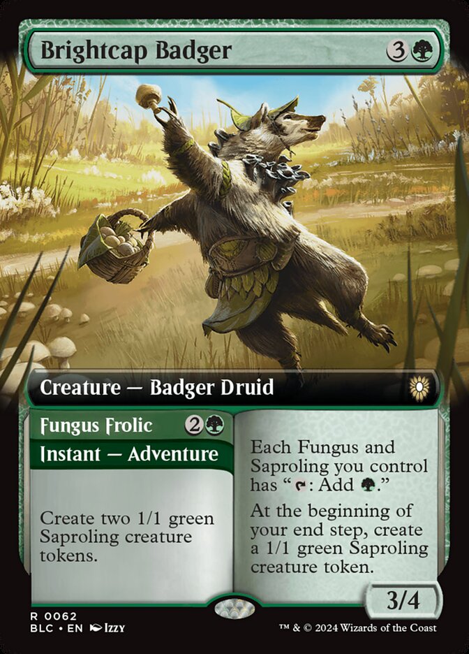 Brightcap Badger // Fungus Frolic (Extended Art)