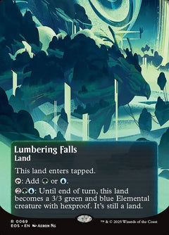 Lumbering Falls (Borderless - Poster)