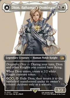 Dion, Bahamut's Dominant // Bahamut, Warden of Light (Borderless - Surgefoil)