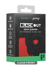 Blackout Deck Sleeves - Standard Size - Red