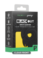 Blackout Deck Sleeves - Standard Size - Yellow