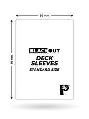 Blackout Deck Sleeves - Standard Size - White