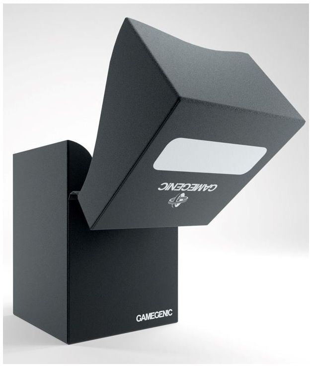 Black card deck box with Gamegenic logo on a white background