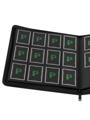 Stealth 12 Pocket Zip Binder - Black